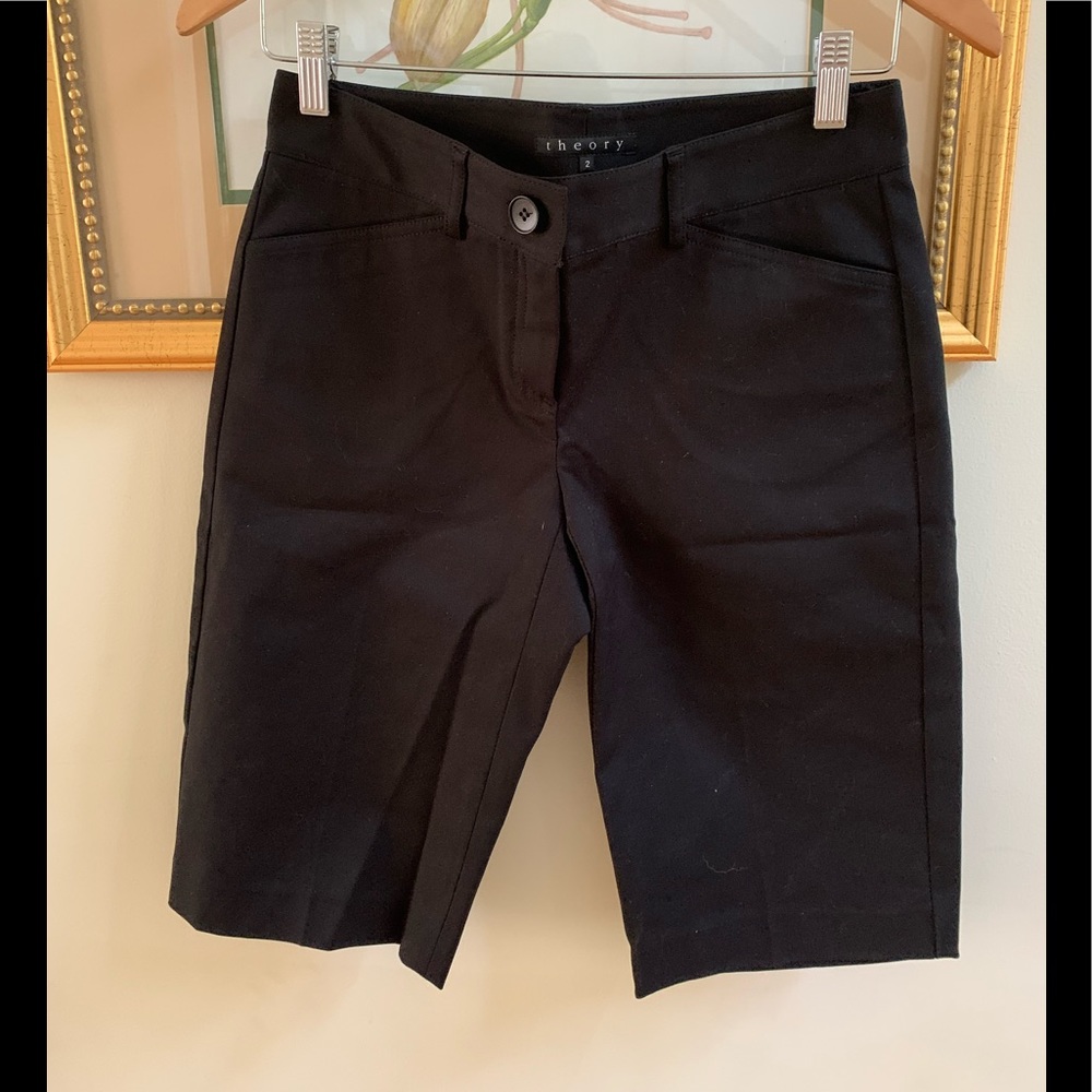 Theory black shorts size 2